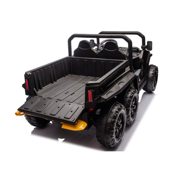 Baterijomis varoma transporto priemonė, 6 ratai, XB-1038A, 4x4, 24V, juoda