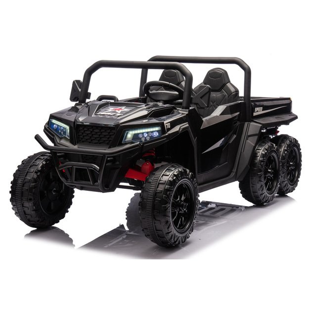Baterijomis varoma transporto priemonė, 6 ratai, XB-1038A, 4x4, 24V, juoda