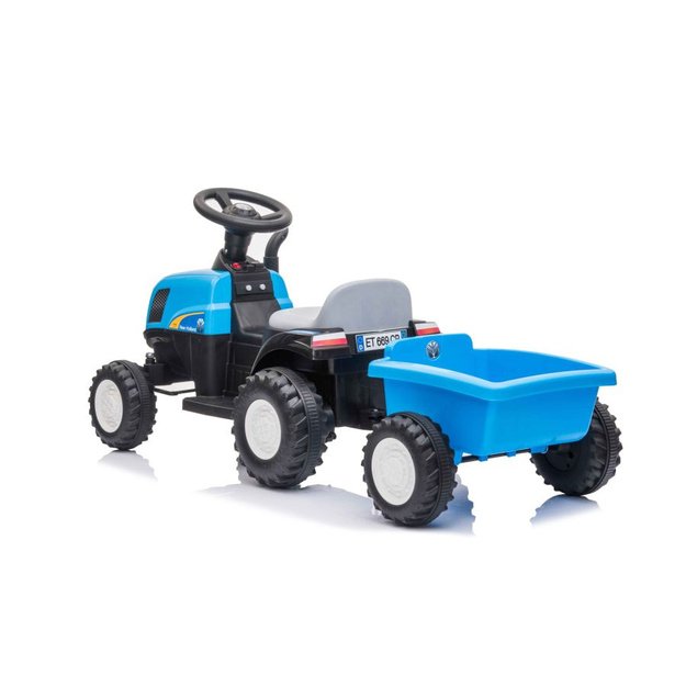 Electric Tractor with Trailer A009 Blue