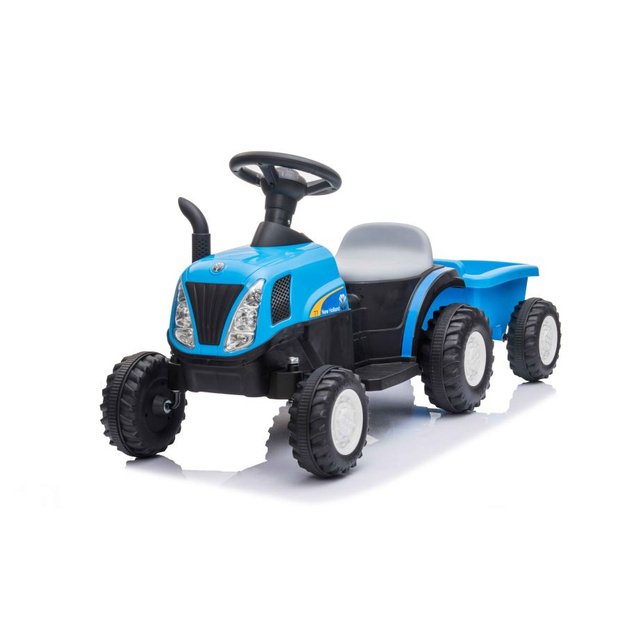 Electric Tractor with Trailer A009 Blue