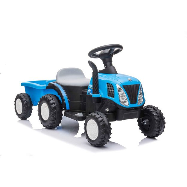 Electric Tractor with Trailer A009 Blue