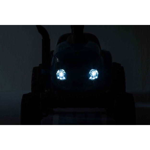 Electric Tractor with Trailer A009 Blue