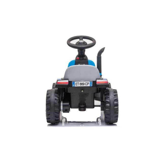 Electric Tractor with Trailer A009 Blue