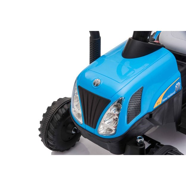 Electric Tractor with Trailer A009 Blue