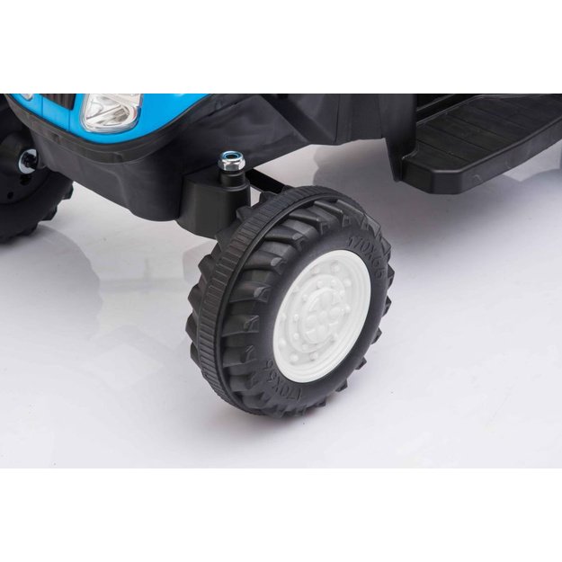 Electric Tractor with Trailer A009 Blue