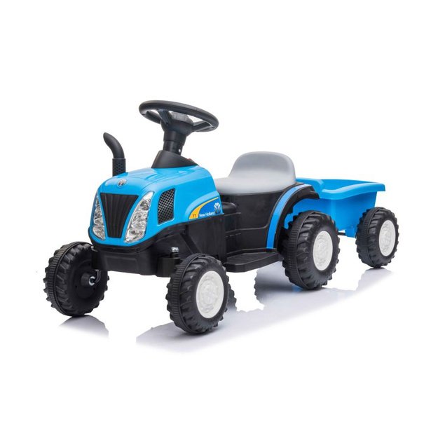Electric Tractor with Trailer A009 Blue