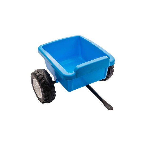 Electric Tractor with Trailer A009 Blue