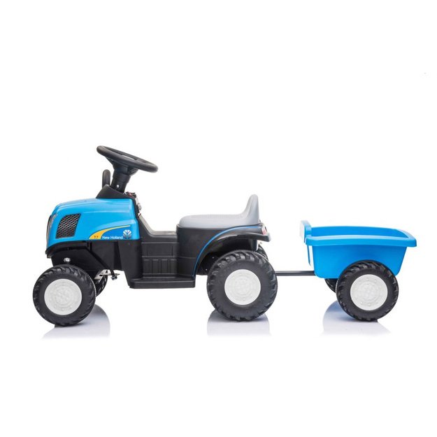 Electric Tractor with Trailer A009 Blue