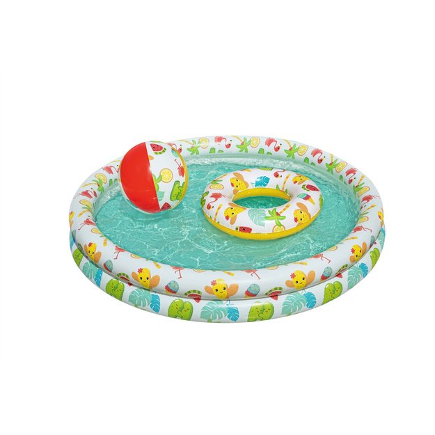 Set: Inflatable Pool 3in1 Ball, Circle 122 x 20 cm Bestway 51124 2