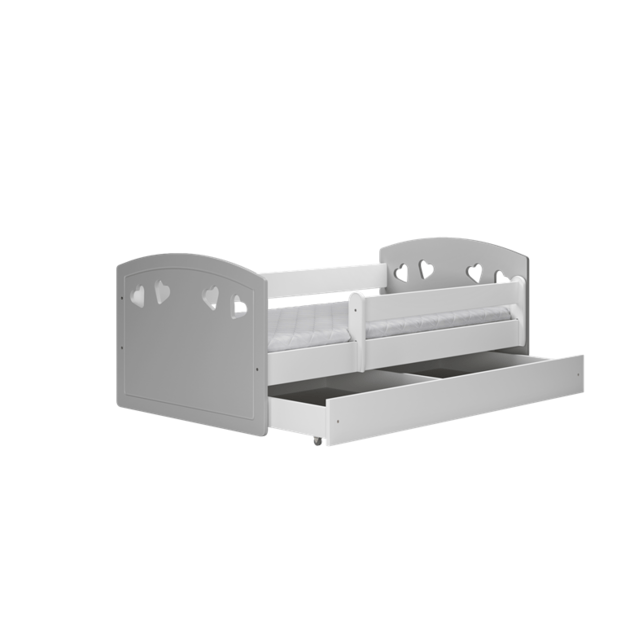 Lova Julia mix pilka su stalčiumi be čiužinio 160/80 1