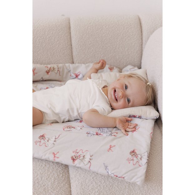COT SET MUSLIN BEAR AND RABBIT