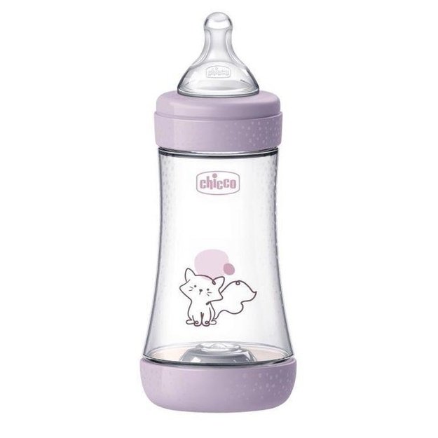 „Chicco Perfect5“ antikolikinis buteliukas 240 ml, vidutinė tėkmė, rožinis