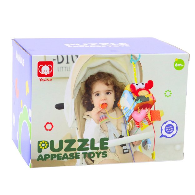 Sensorinis žaislas krabas lovos pakaba 9in1 3