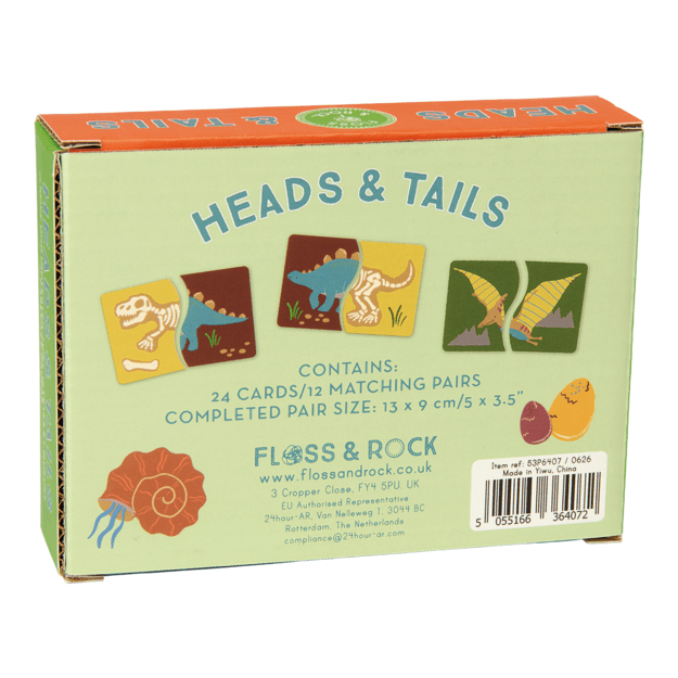 Educational game Heads & Tails, Dinosaurs