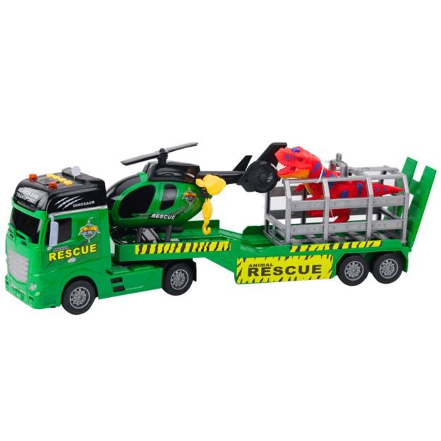 Rescue Kit Truck Helicopter Car Dinosaur Lights Sounds