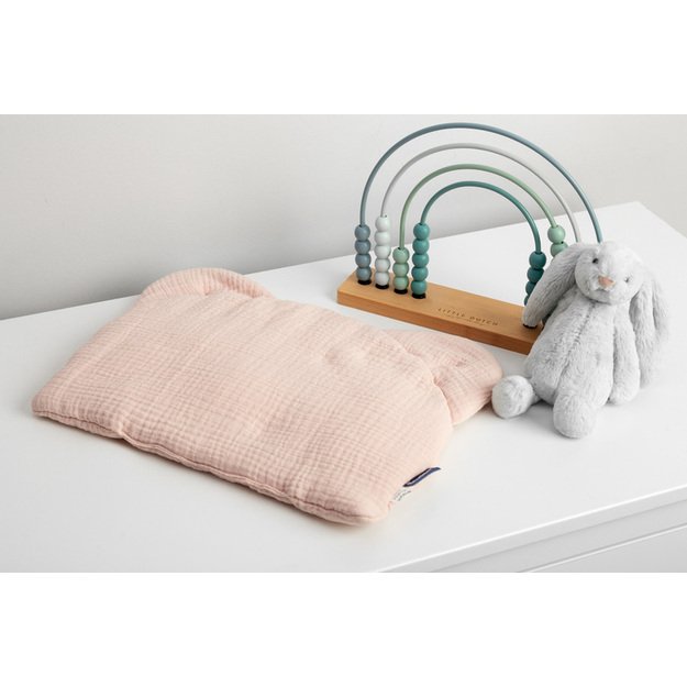 Muslin pushchair pillow – PINK