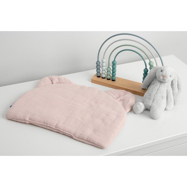 Muslin pushchair pillow – PINK