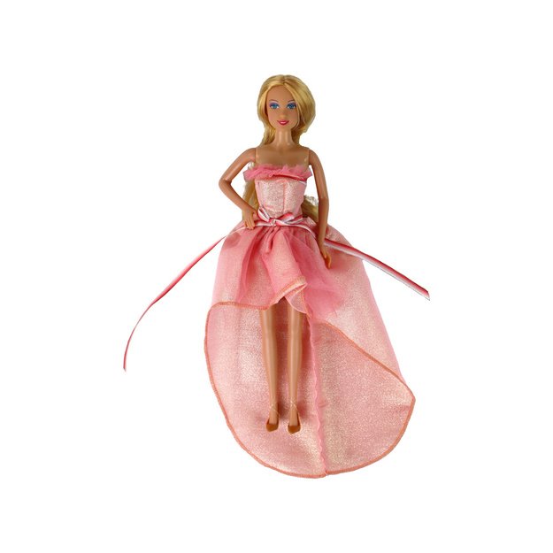 Children s Doll Long Blonde Hair Wardrobe Shoes Dresses Accessories