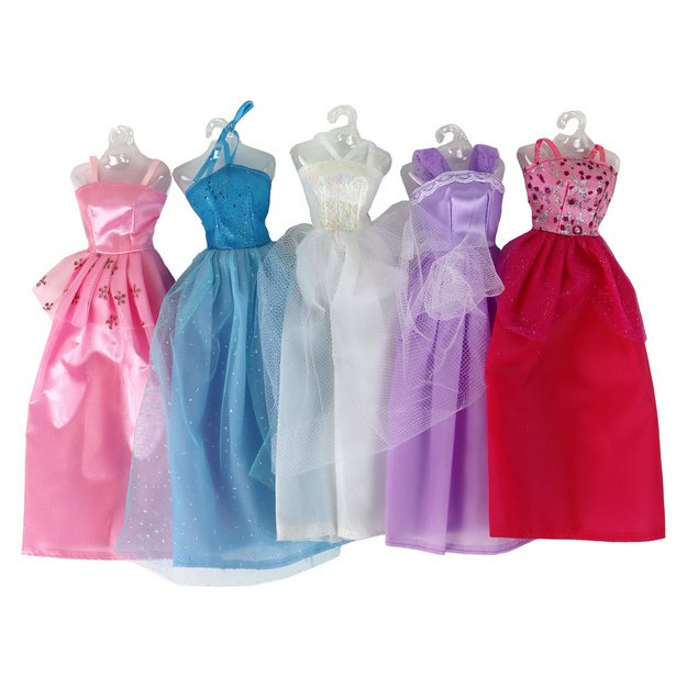 Children s Doll Long Blonde Hair Wardrobe Shoes Dresses Accessories