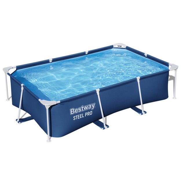 Sodo baseinas su stovu 259 x 170 x 61cm Bestway 56403