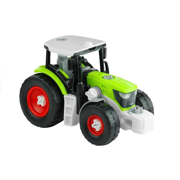 Assembly Tractor with Trailer for Wood Transport Screwdriver