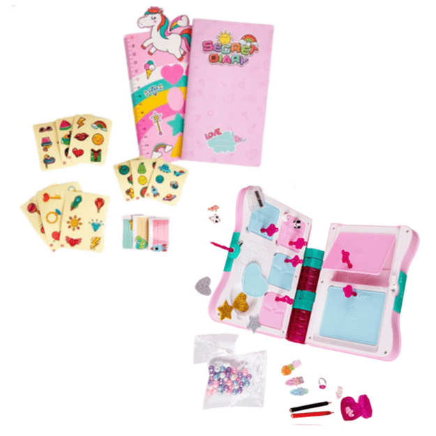 Slapto dienoraščio užraktas užrašų knygelės spintelės raktų priedai rožinės spalvos 3