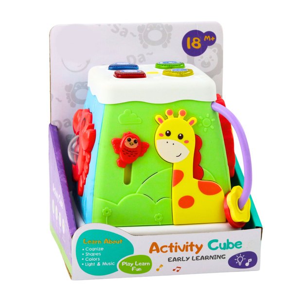 Educational Cube Multifunctional Interactive Lights Sounds