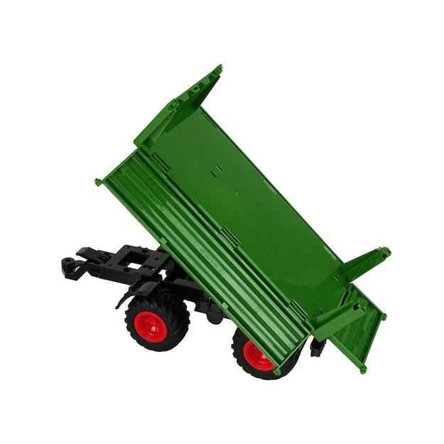 RC vilkikas su priekaba 1:24 raudonai žalias