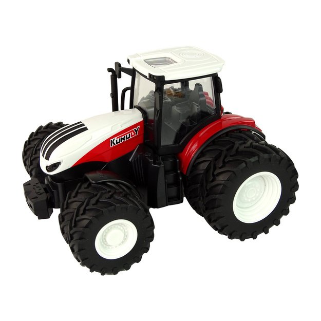 RC vilkikas su priekaba 1:24 raudonai žalias