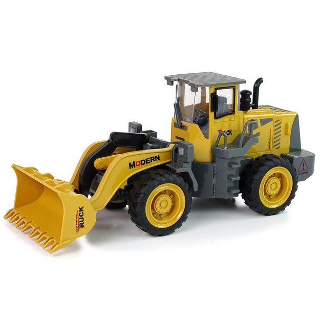 Didžiulis ekskavatorius R/C krautuvas Nuotoliniu būdu valdomi 360 laipsnių pasukimo LED žibintai 1