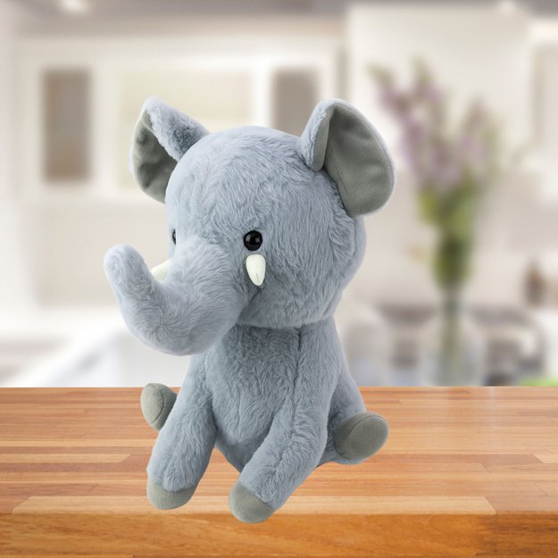 Plush Mascot Cuddly Toy Large Elephant Gray 36cm 1