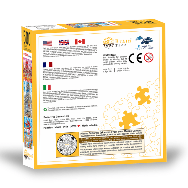 Brain Tree dėlionė, Spalvoti stebuklai, 500 det. 1