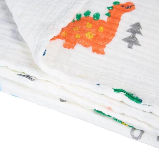 A0685 BLANKET / WRAP / TOWEL 110x105 DINOSAURS 2