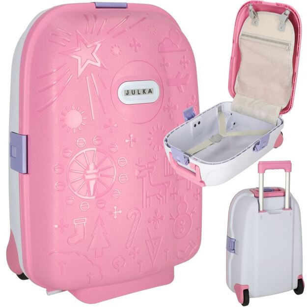 Vaikiškas lagaminas - kelioninis (rožinis)