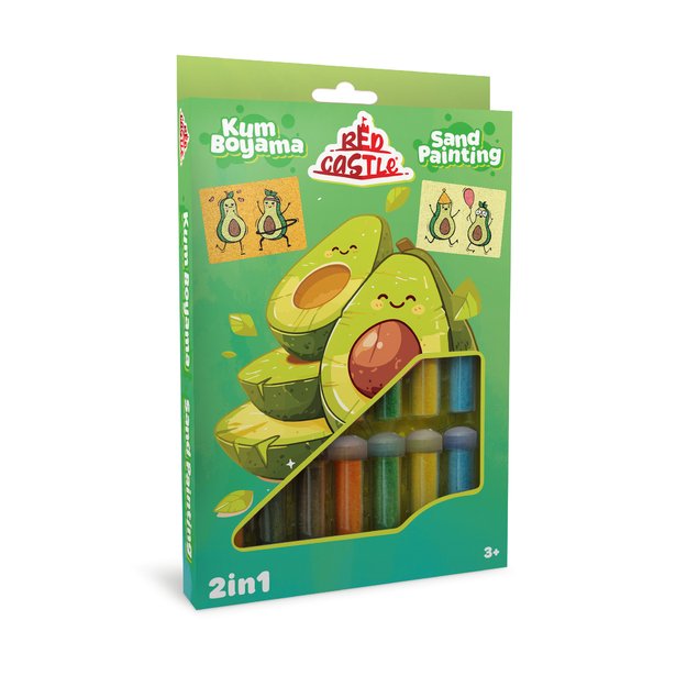 Red Castle kūrybinis smėlio rinkinys 2in1, Avokadai