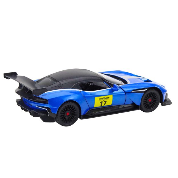 Metal Sports Car Lights Sounds Drive Blue 1:22 2