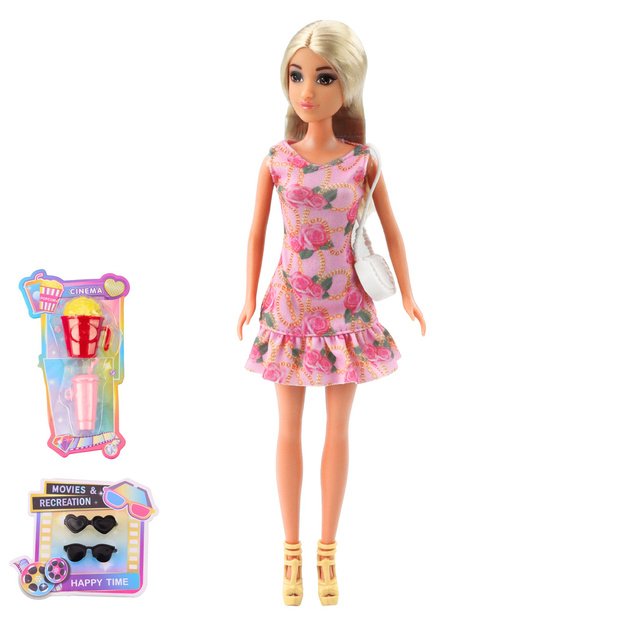 Anlily Doll Set Girl with Boy Accessories Glasses Handbag 1