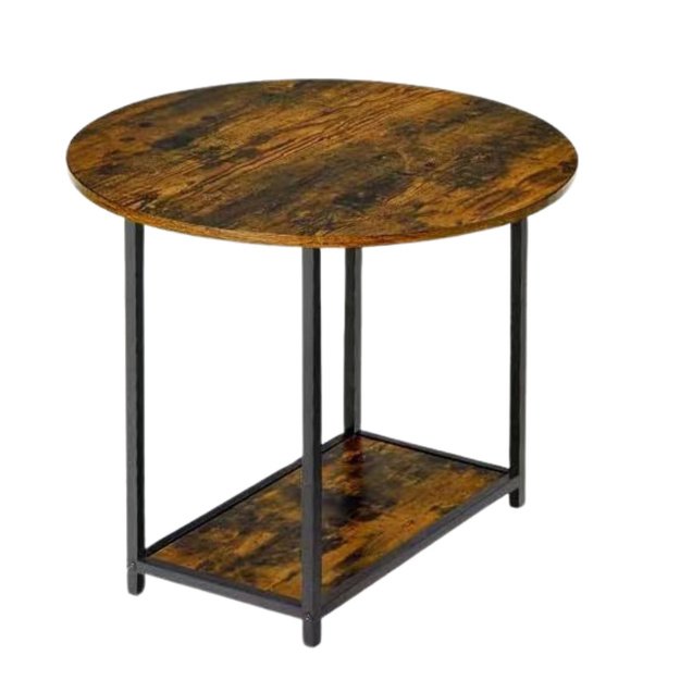 2-in-1 Vintage Rustic Wood Coffee Table Set 123x60x51cm 1