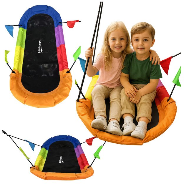 Garden Swing Stork s Nest Rectangular Colorful 167 x 75cm