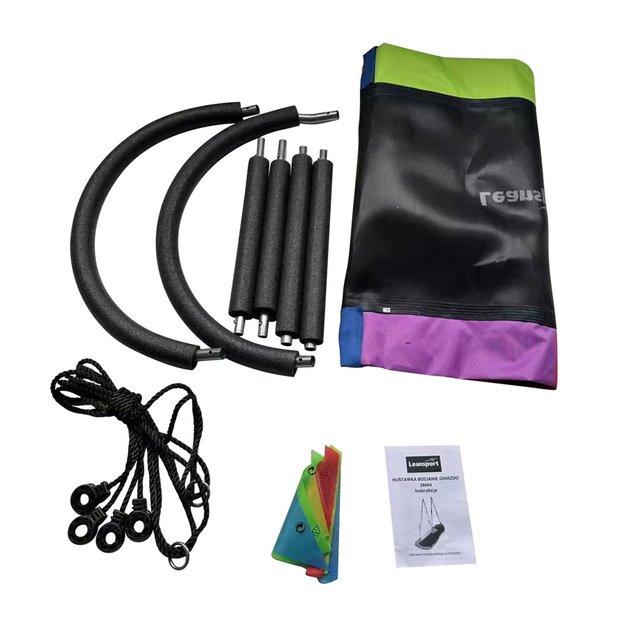 Garden Swing Stork s Nest Rectangular Colorful 167 x 75cm 4