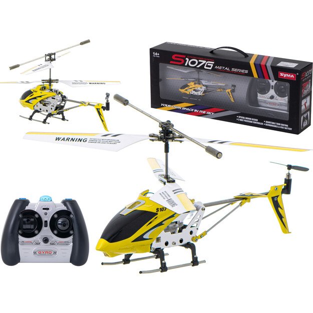 SYMA S107G RC sraigtasparnis geltonos spalvos