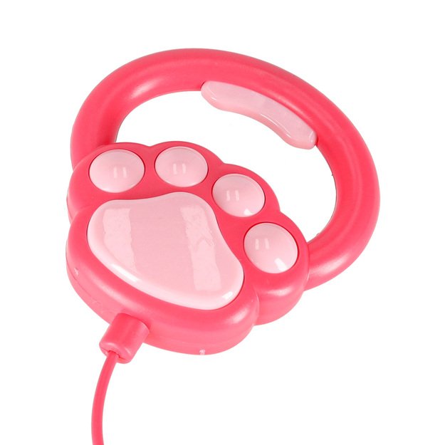 Interaktyvus šuo su pavadėliu barasi vaikšto vizgina uodegą vizgina pudelis 7