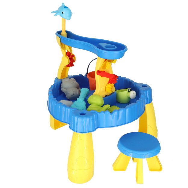 Vandens stalo smėlio ir vandens takelio dviejų lygių priedai 3