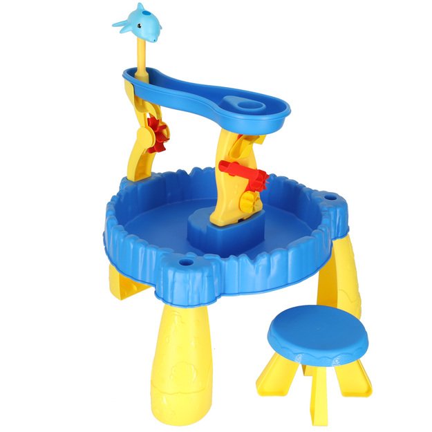 Vandens stalo smėlio ir vandens takelio dviejų lygių priedai 13