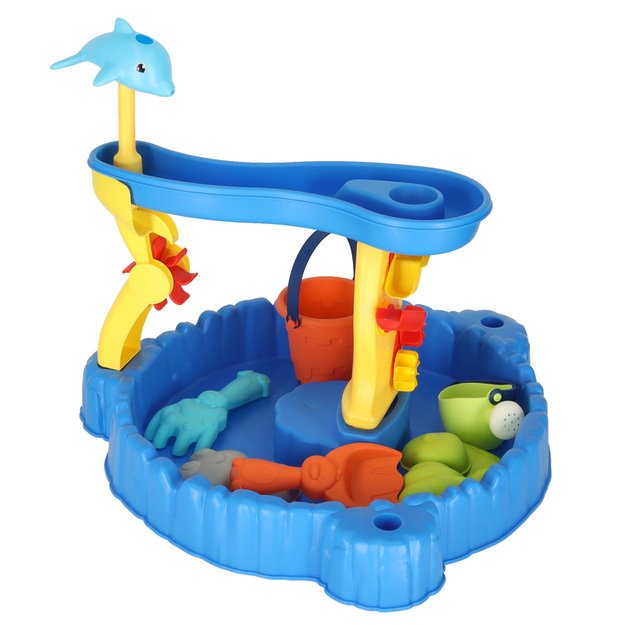 Vandens stalo smėlio ir vandens takelio dviejų lygių priedai 7