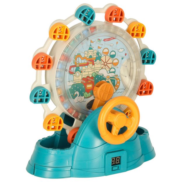 Velnio rato karuselė su rutuliukus gaudančiu vairu 2