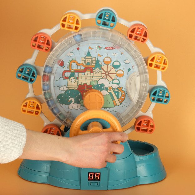 Velnio rato karuselė su rutuliukus gaudančiu vairu 10