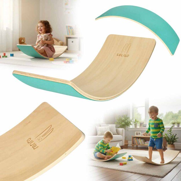 LULILO Ajlo Ajlo turkio spalvos vaikiška veltinio balansavimo lenta 3