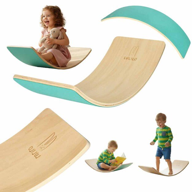 LULILO Ajlo Ajlo turkio spalvos vaikiška veltinio balansavimo lenta 21