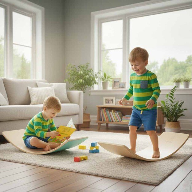 LULILO Ajlo Ajlo turkio spalvos vaikiška veltinio balansavimo lenta 2